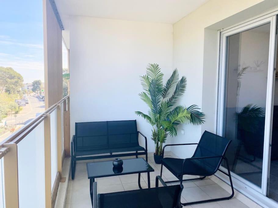 Marcenac - T2 En Residence, Clim, Parking, Terrasse Sete Ngoại thất bức ảnh